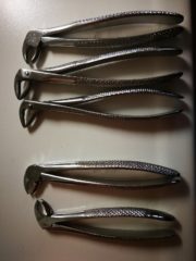 5 daviers inférieurs Aesculap Anatoimica