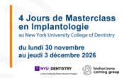 Implantologie NYU et BioHorizons Camlog 2026