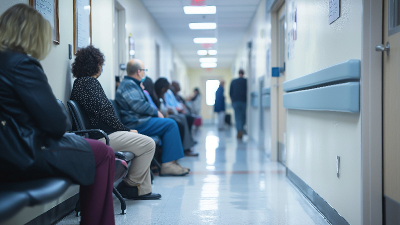 File d'attente pour les soins